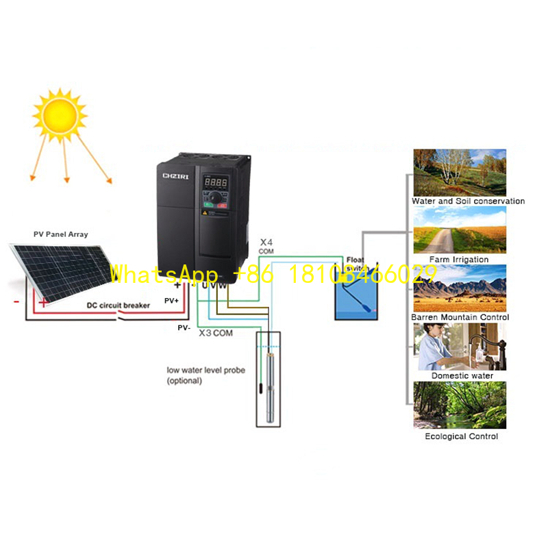 Solar Pump Controller - vfor Water Pump Single & Three