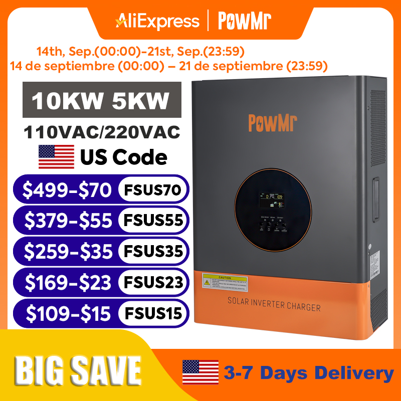 Solar Pump Controller - PowMr 10KW 5KW Split Phase Inverter