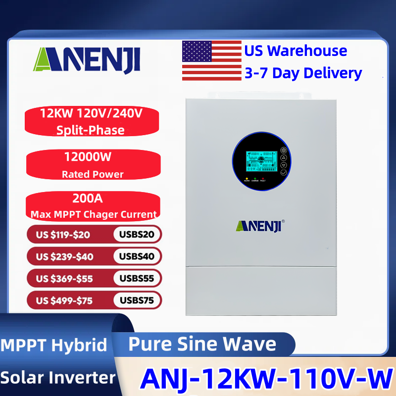 ANENJI Split-phase 120V/240V 1 - đánh giá và giá Solar Pump Controller