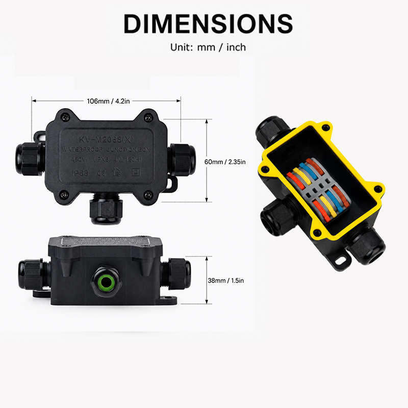 IP68 Waterproof Junction Box 2 - đánh giá và giá Cable Gland Waterproof